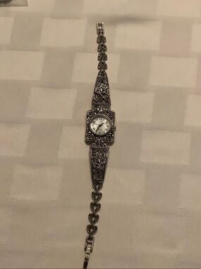Avon Decorative Silver-Tone Filigree Women's Watch